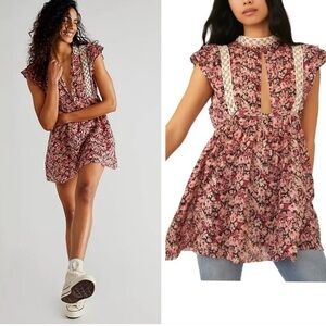 HOST PICK EUC Free People Eva Romantic Tunic Top / Mini Dress Small